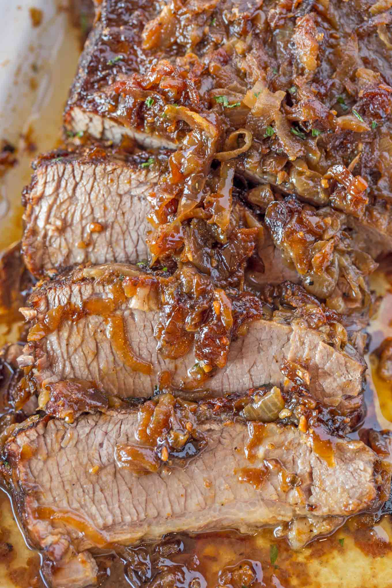 Beef Brisket With Caramelized Onions Recipe Dinner Then Dessert