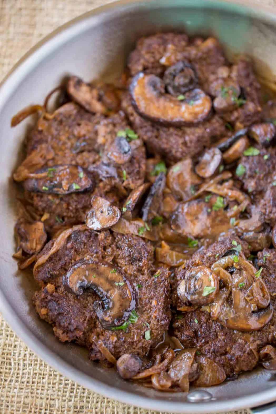 Easy Salisbury Steak Dinner Then Dessert