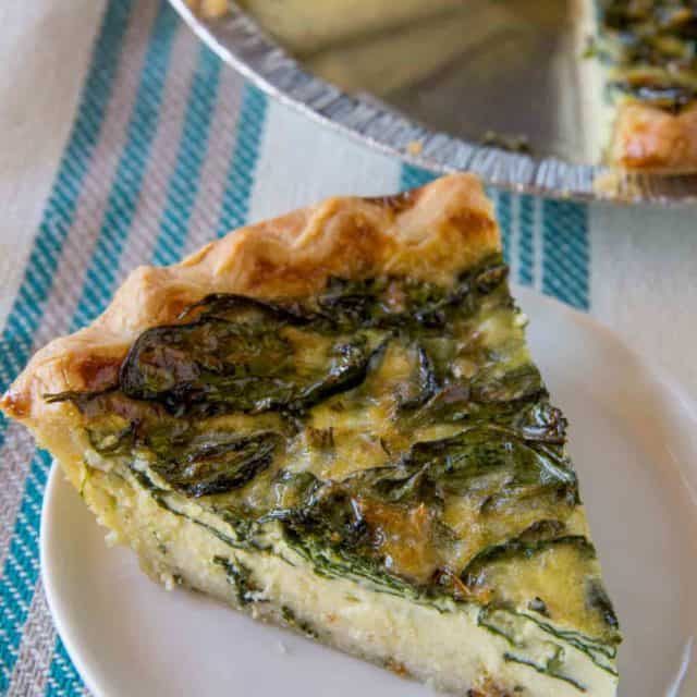 Easy Spinach Quiche (Quiche Florentine) - Dinner, then Dessert