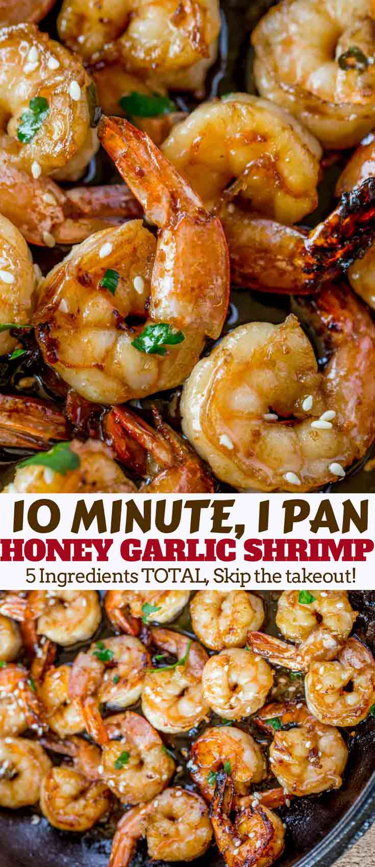 Easy Honey Garlic Shrimp - Dinner, then Dessert