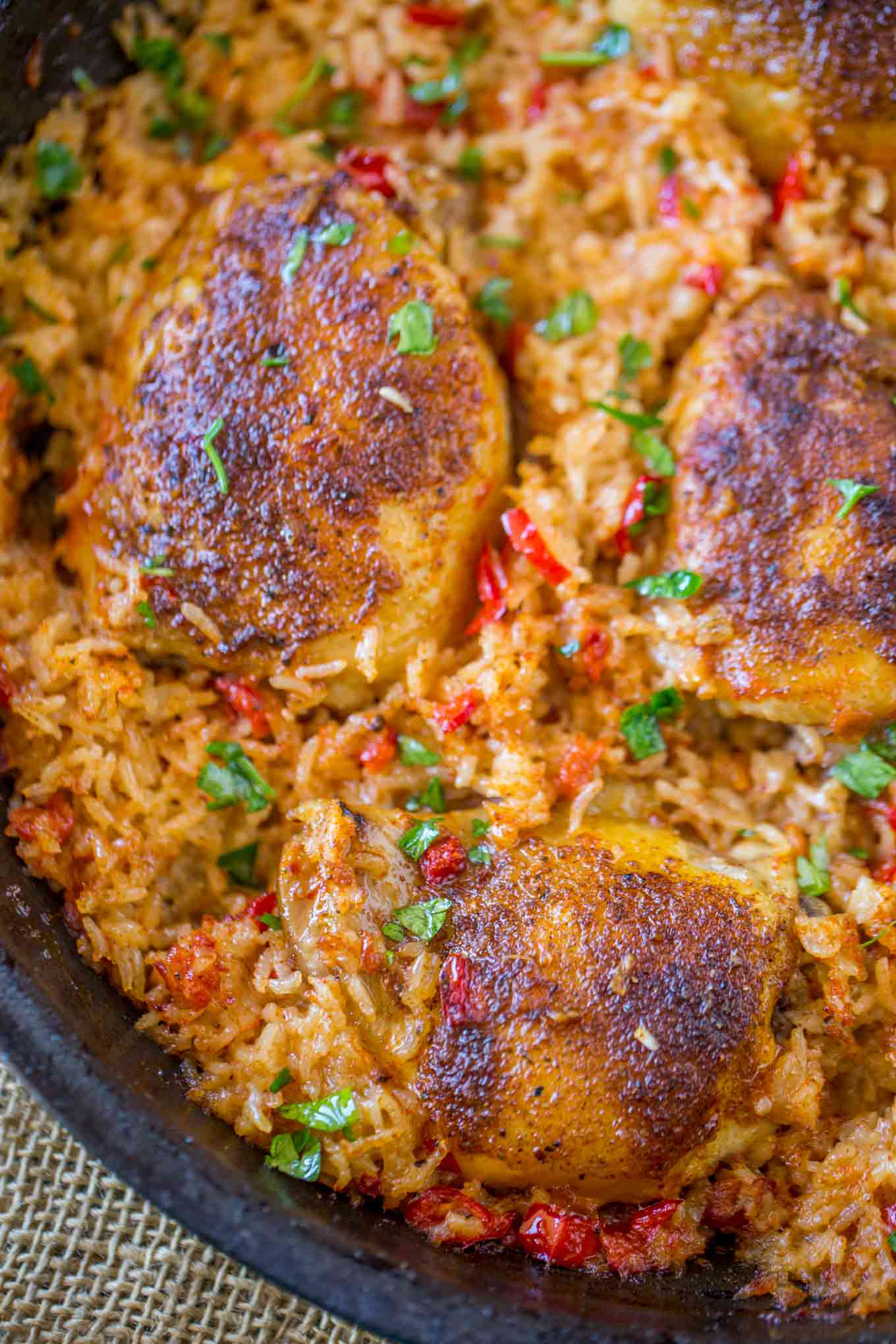 One Pot Mexican Chicken and Rice - Dinner, then Dessert