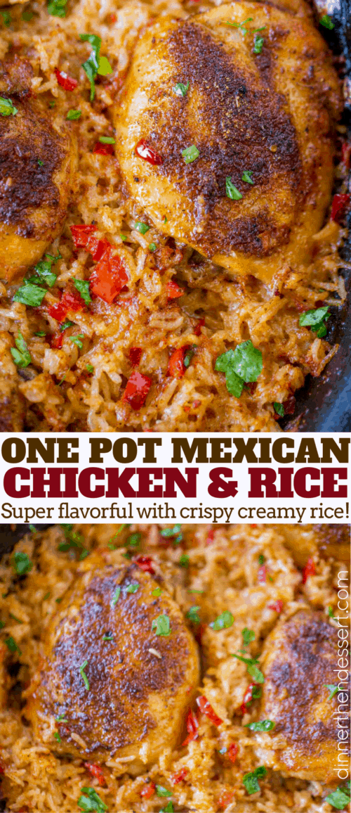 One Pot Mexican Chicken And Rice - Dinner, Then Dessert