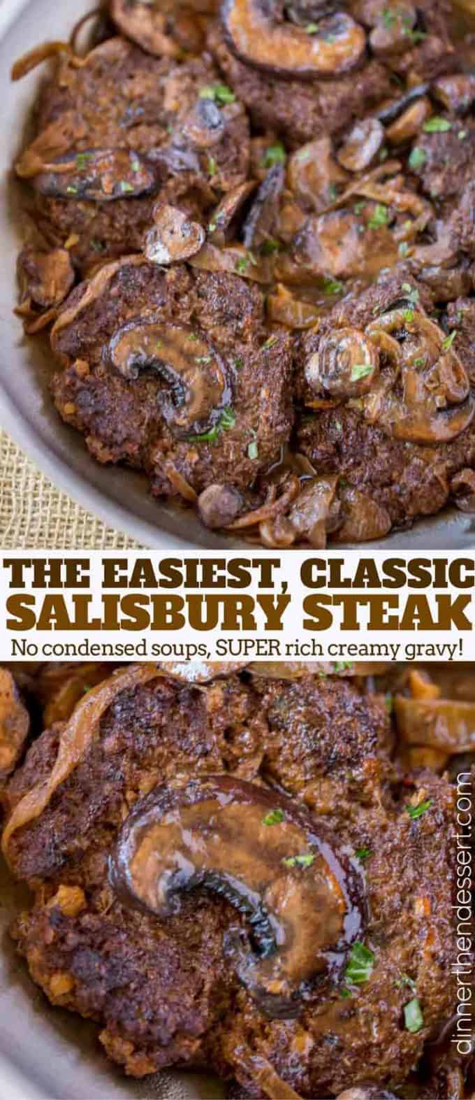 salisbury steak collage