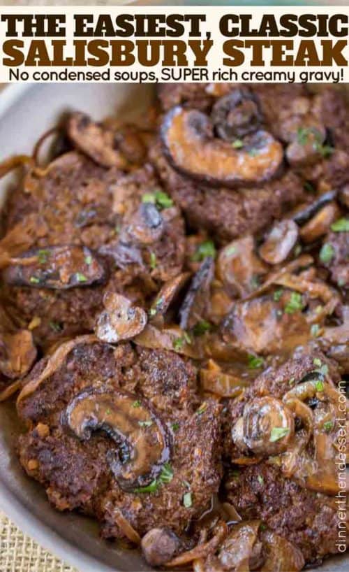 Easy Salisbury Steak - Dinner, then Dessert