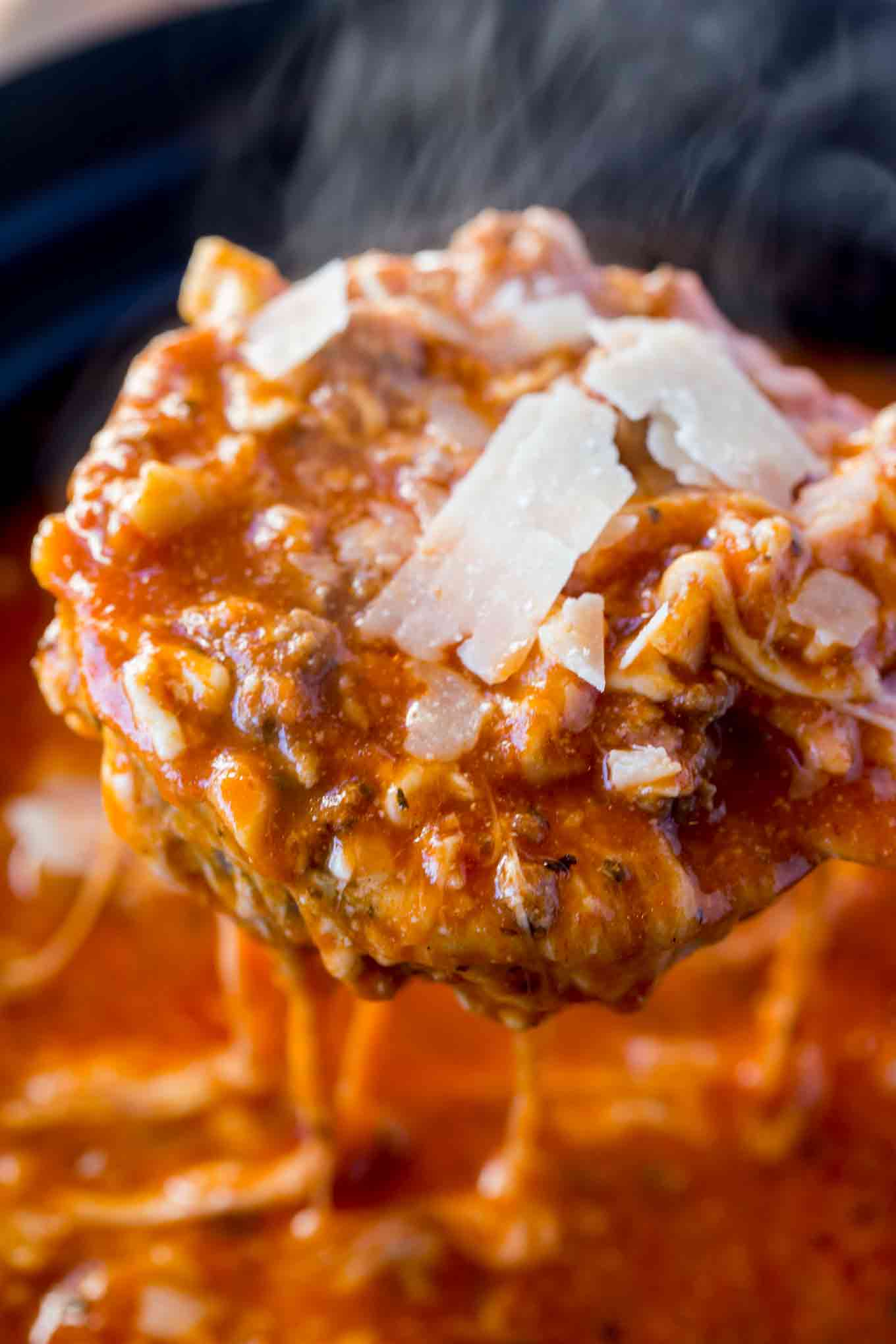 Slow Cooker Lasagna Soup Dinner, then Dessert
