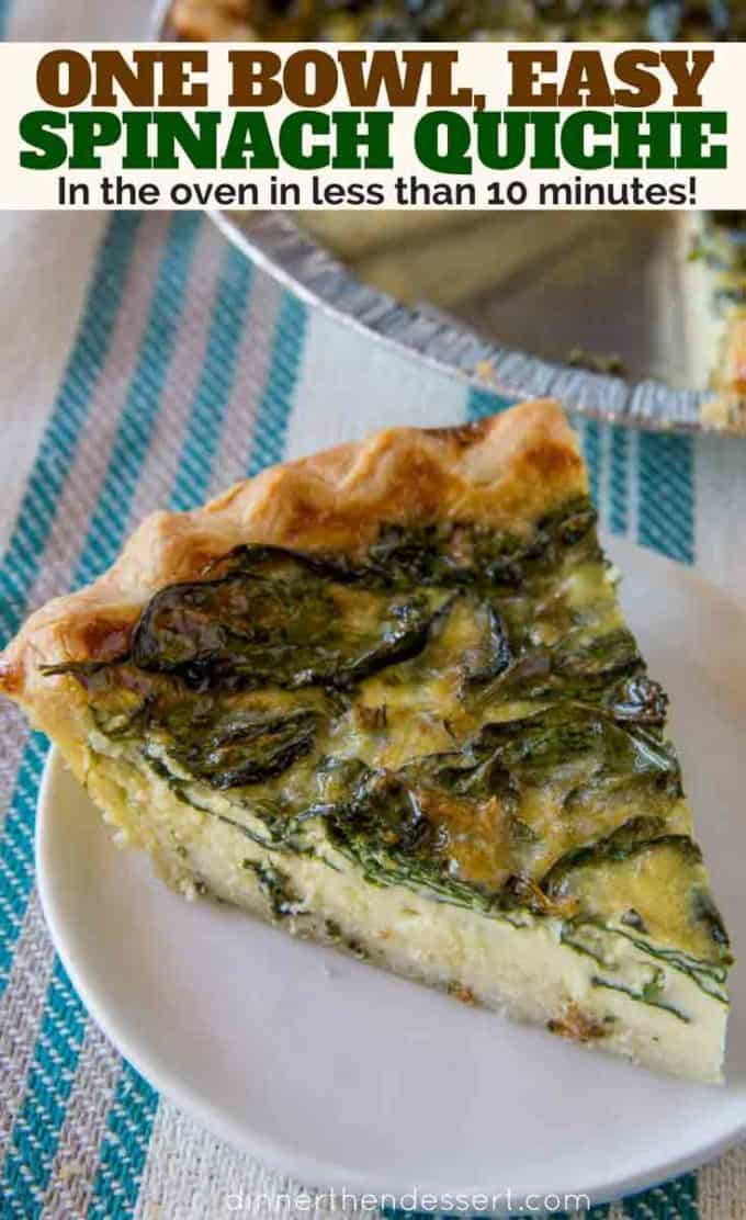 finished breakfast quiche plated