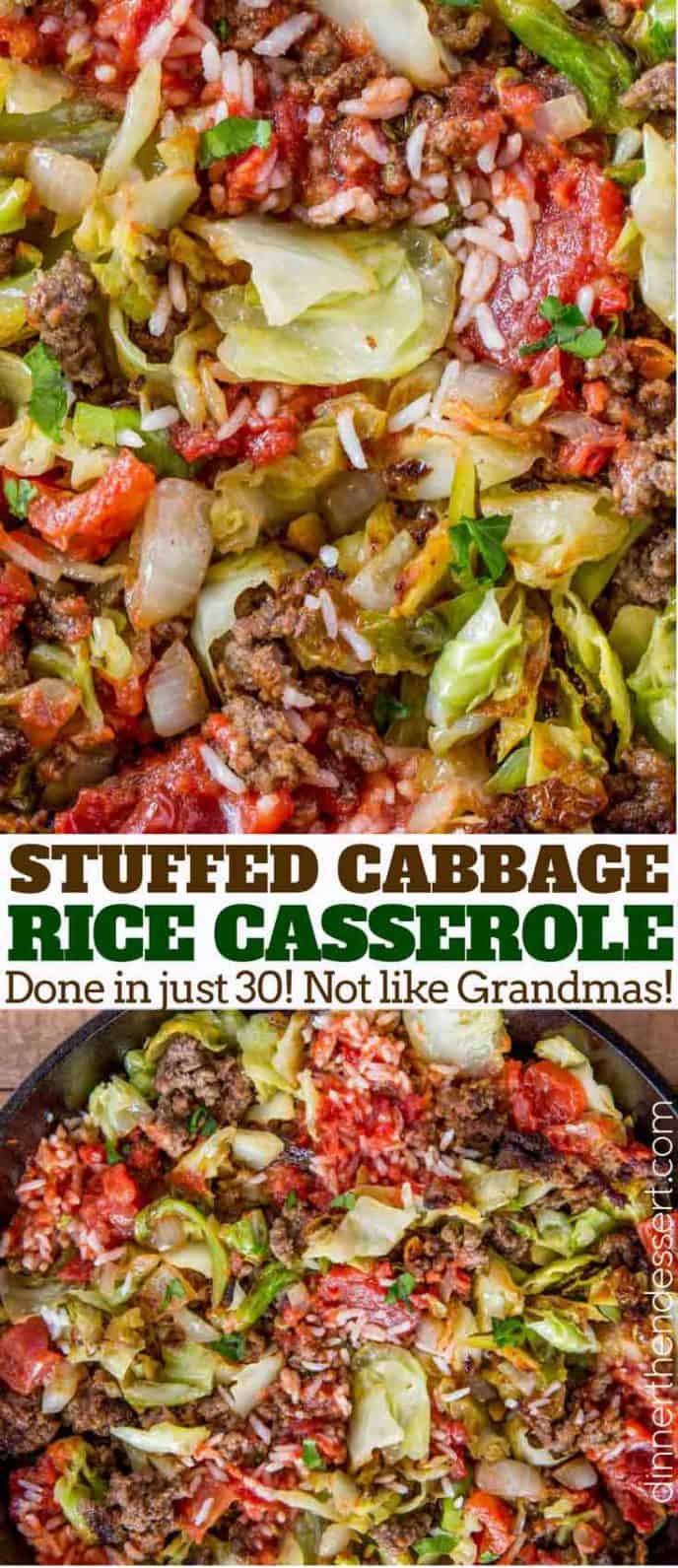 Stuffed Cabbage Casserole Recipe Dinner, then Dessert