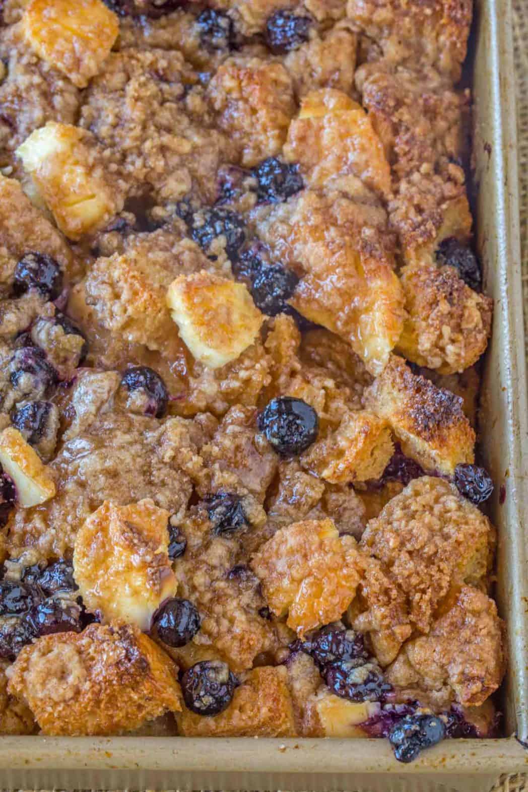 Blueberry Cream Cheese French Toast Bake - Dinner, then 