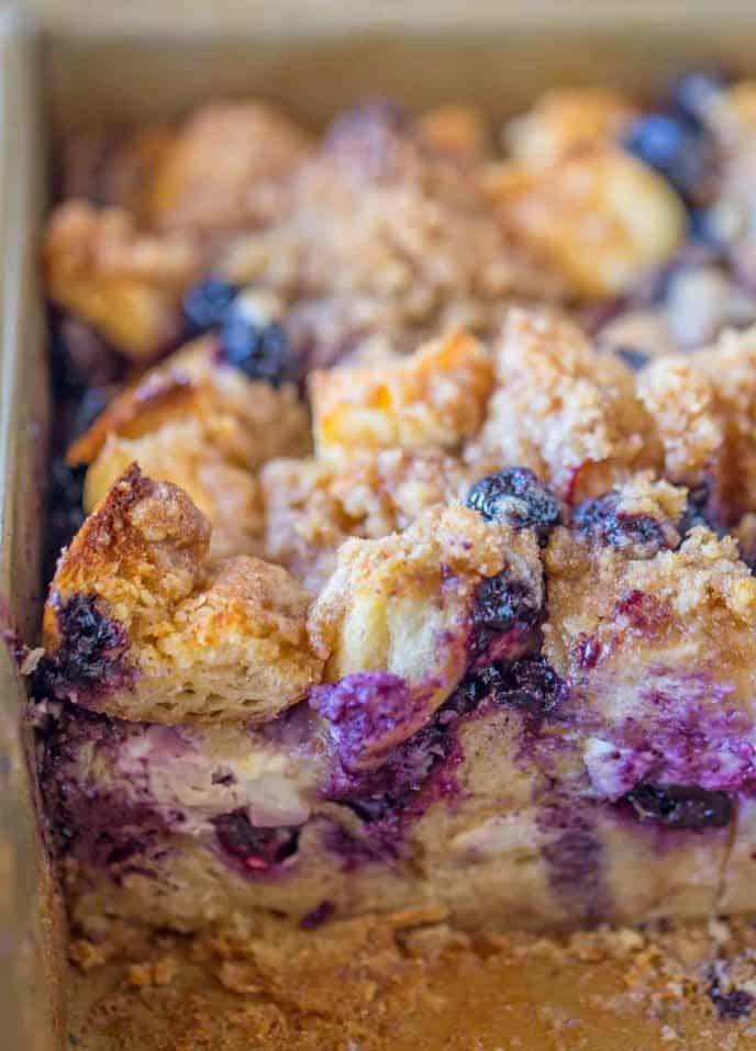 Blueberry Cream Cheese French Toast Bake - Dinner, then 