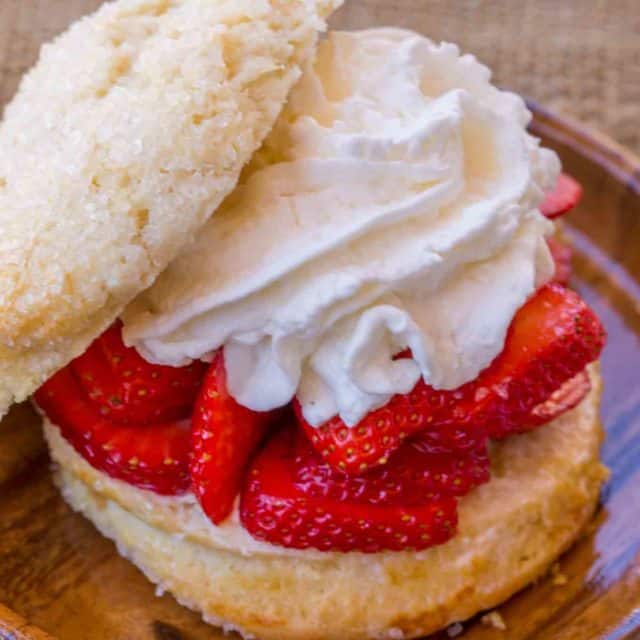 Strawberry Shortcake on a plate