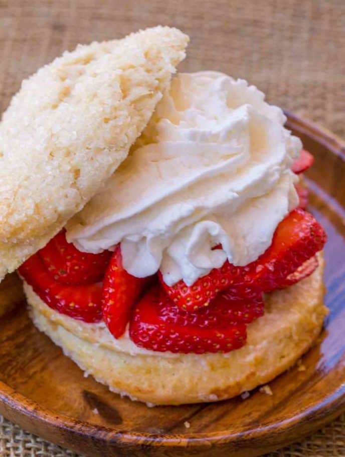 Strawberry Shortcake on a plate