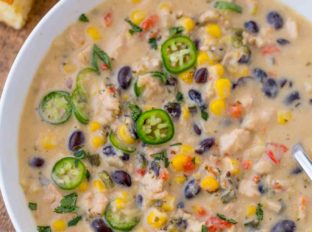 Creamy Chicken Poblano Pepper Soup