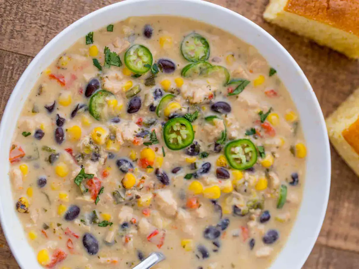 Bowl of cooked ingredients in a white bowl
