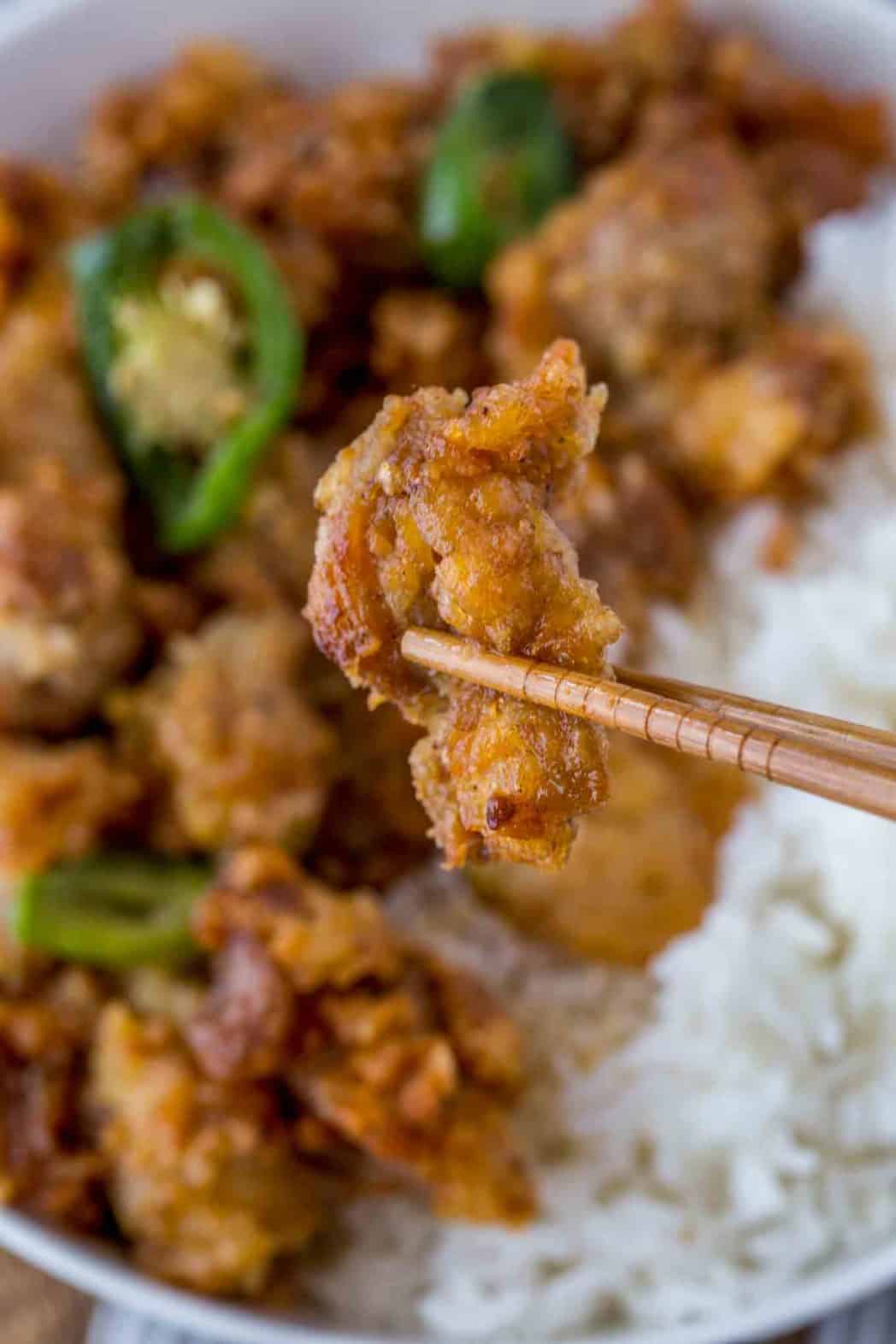 Crispy Hawaiian Garlic Chicken Dinner, then Dessert