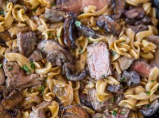 Easy Beef Stroganoff