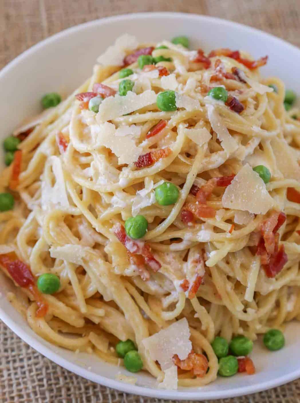 Carbonara Pasta in bowl