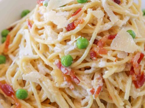 Chicken and ham carbonara recipe