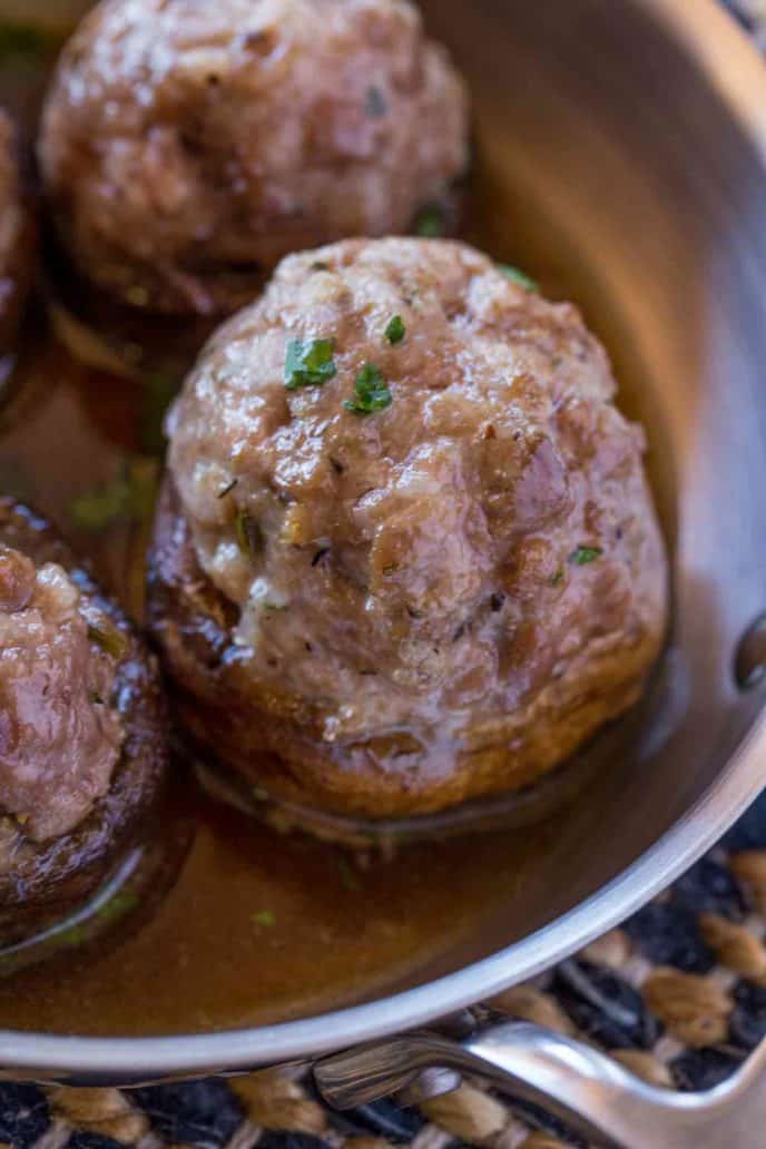 Italian Sausage Stuffed Mushroom Appetizer