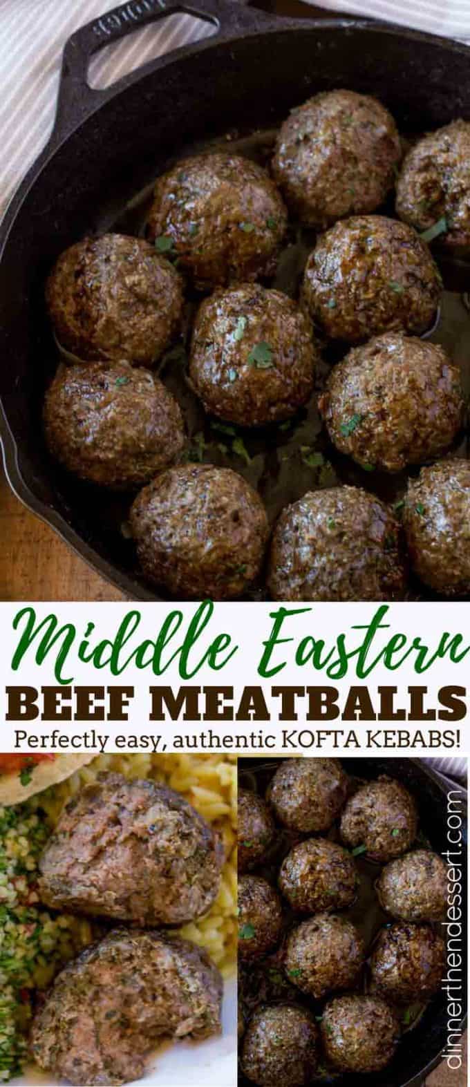 Middle Eastern Meatballs (Kofta Kebabs) - Dinner, then Dessert