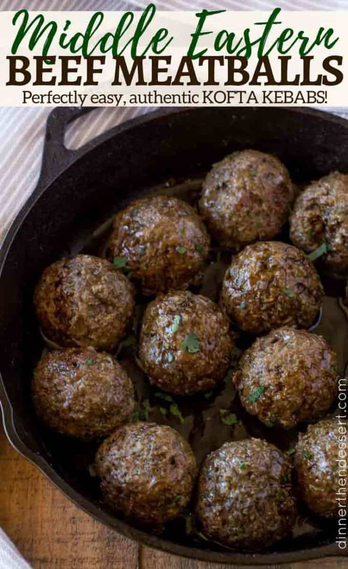 Middle Eastern Meatballs (Kofta Kebabs) - Dinner, then Dessert