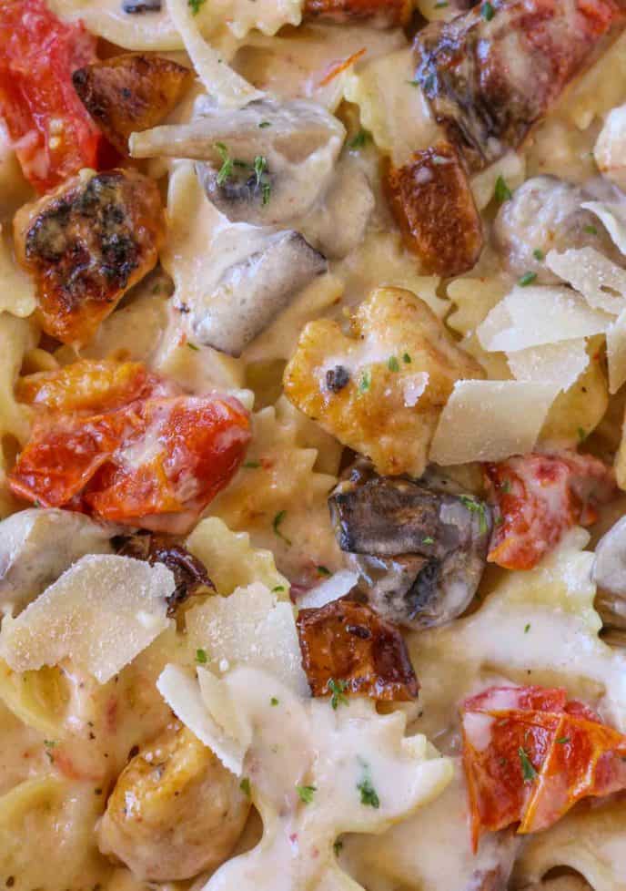 The Cheesecake Factory Farfalle with Chicken and Roasted Garlic