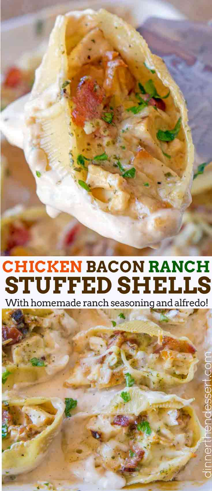 Chicken Bacon Ranch Shells