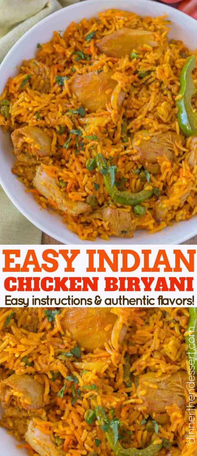 Quick chicken biryani