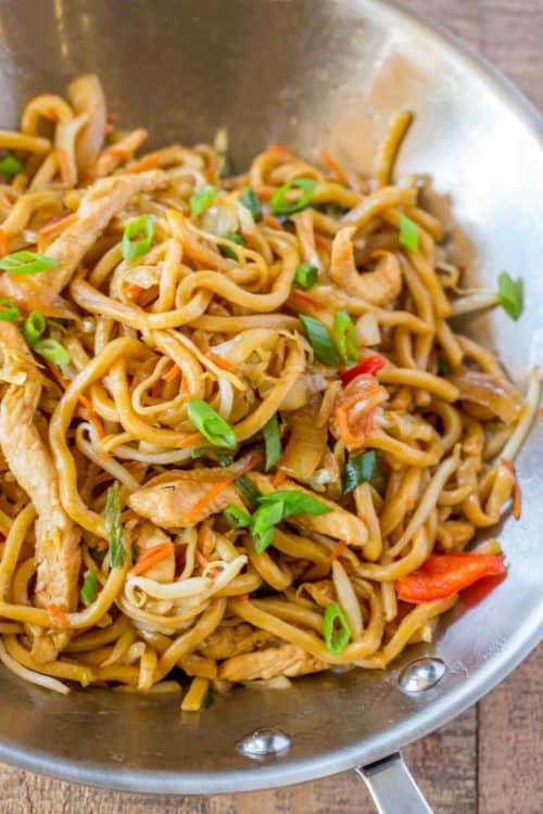 Super Easy Chicken Lo Mein Recipe Dinner, then Dessert