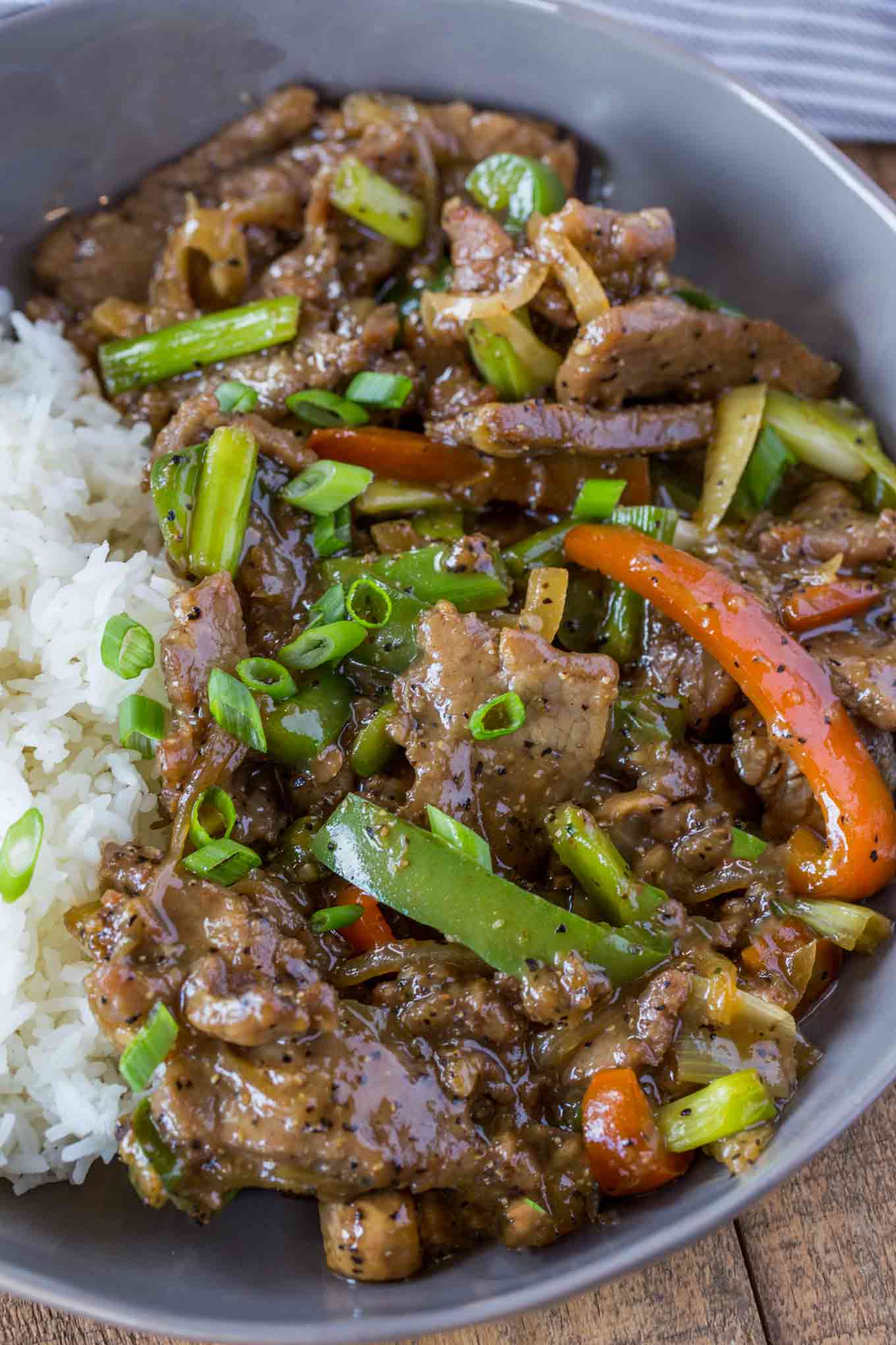 pepper steak with onion