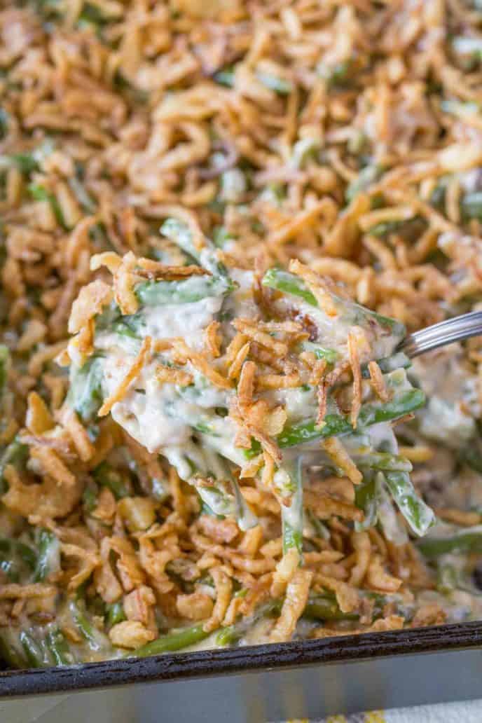 Instant pot green bean casserole online with cream of mushroom soup