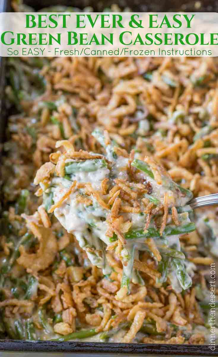 Green Bean Casserole Dinner Then Dessert