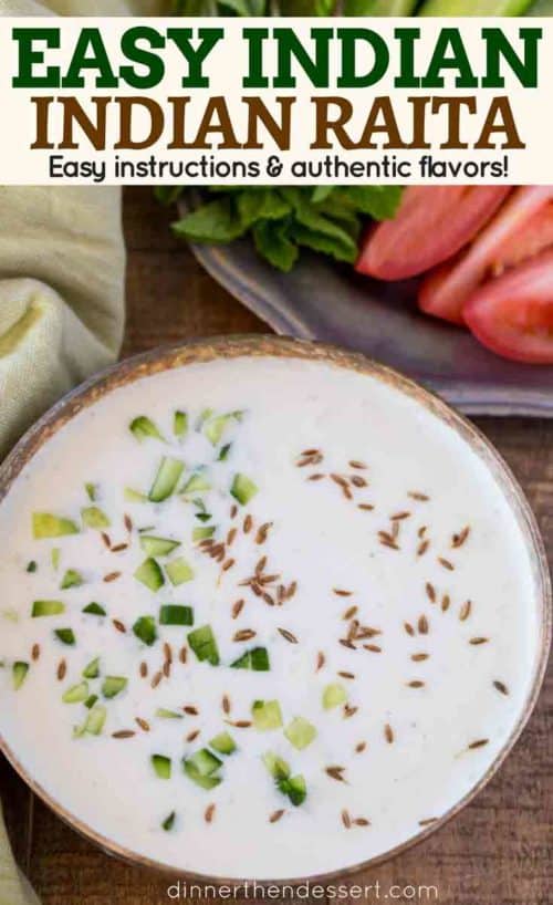 Indian Raita - Dinner, then Dessert
