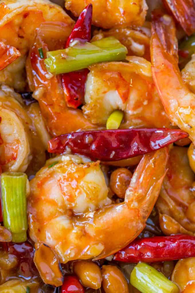 Healthy Kung Pao Shrimp