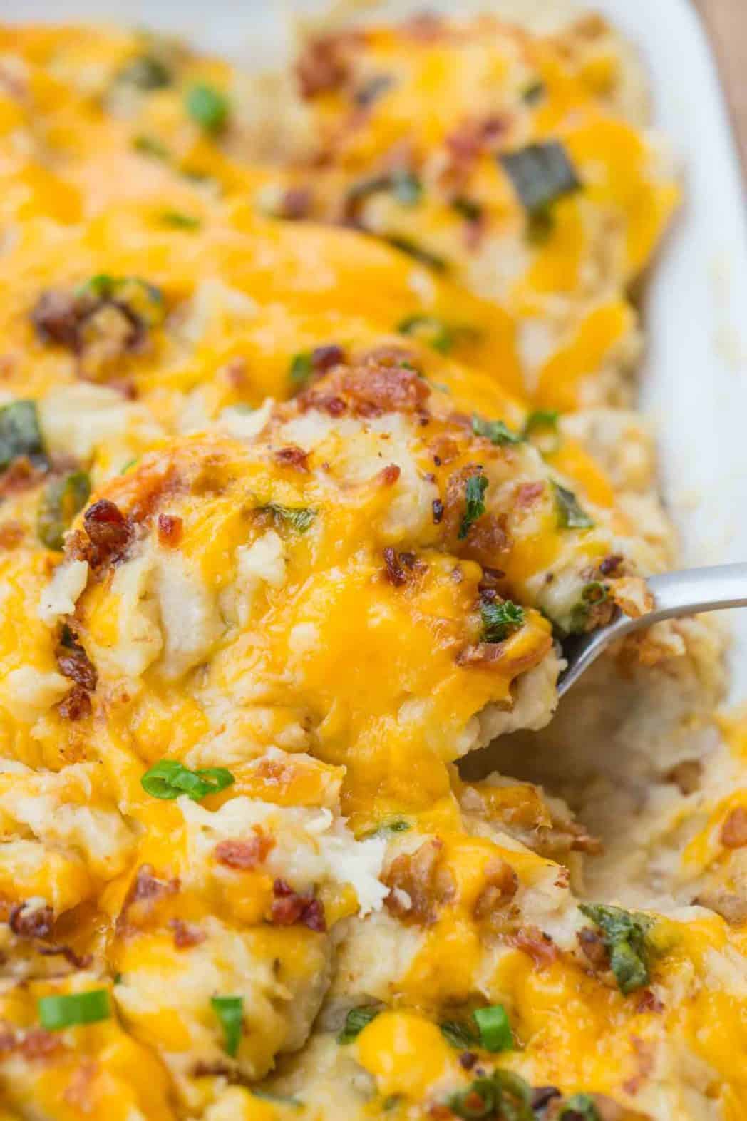 Ultimate Loaded Mashed Potatoes - Dinner, then Dessert