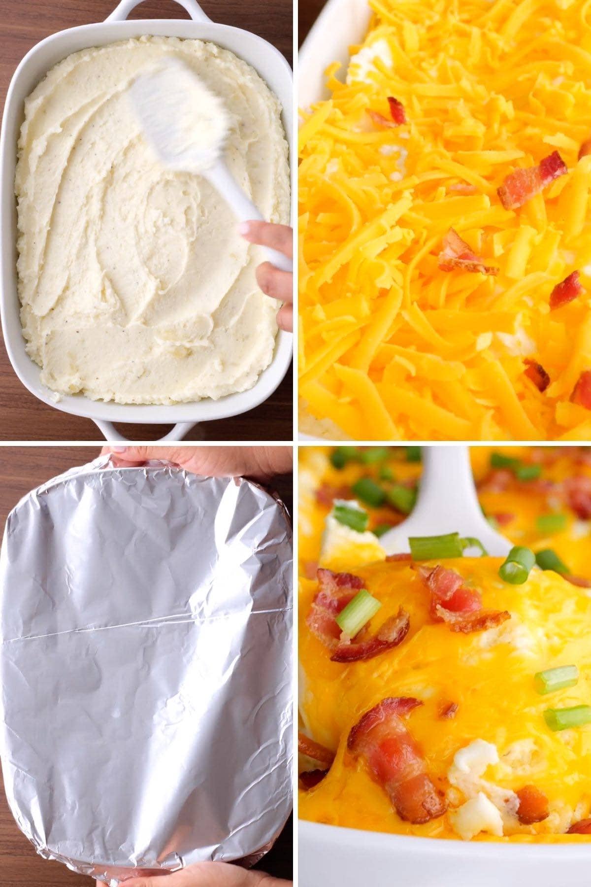 Loaded Mashed Potatoes collage