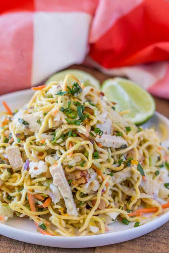 The Ramen Noodle Salad Use Ramen Noodles!  Dinner, then Dessert