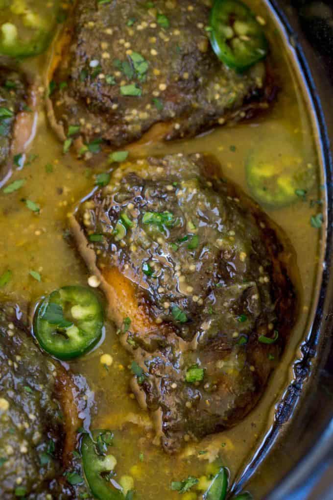 Slow Cooker Salsa Verde Chicken