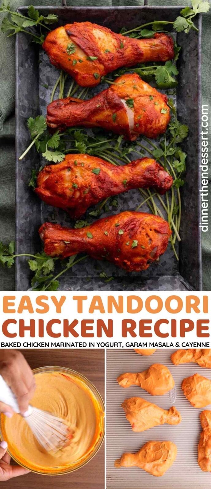 Easy Tandoori Chicken Collage
