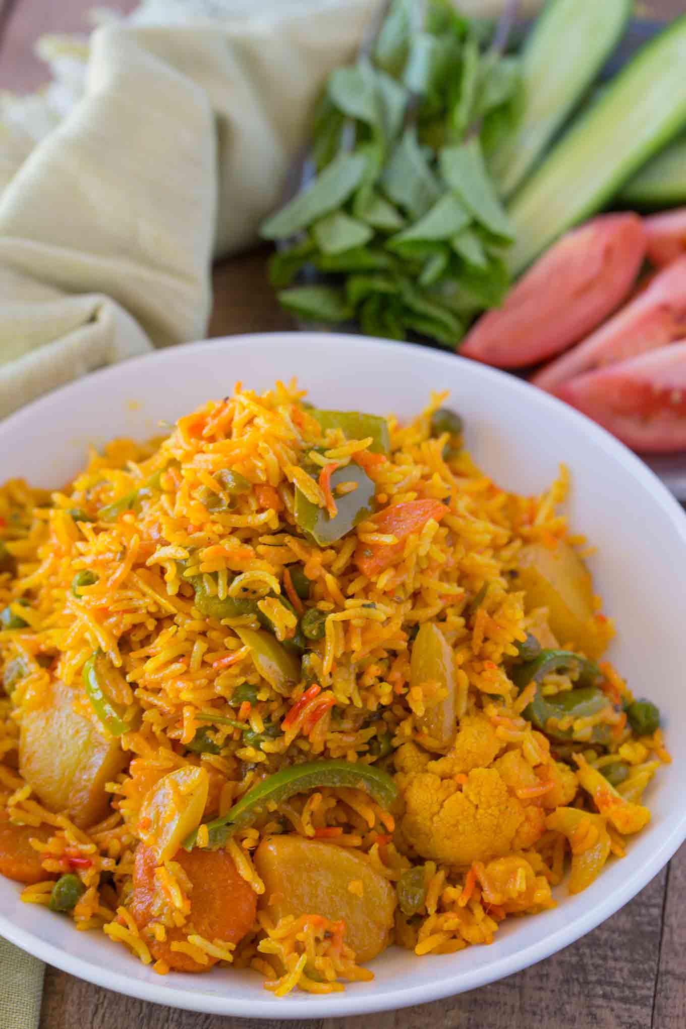 Easy Vegetable Biryani Recipe - Dinner, then Dessert