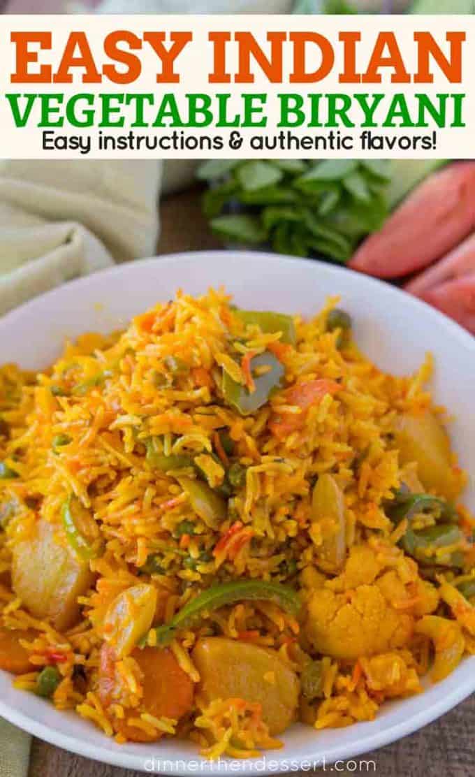 Easy Vegetable Biryani Recipe - Dinner, then Dessert