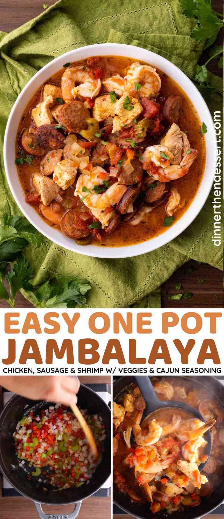 Easy Jambalaya Collage