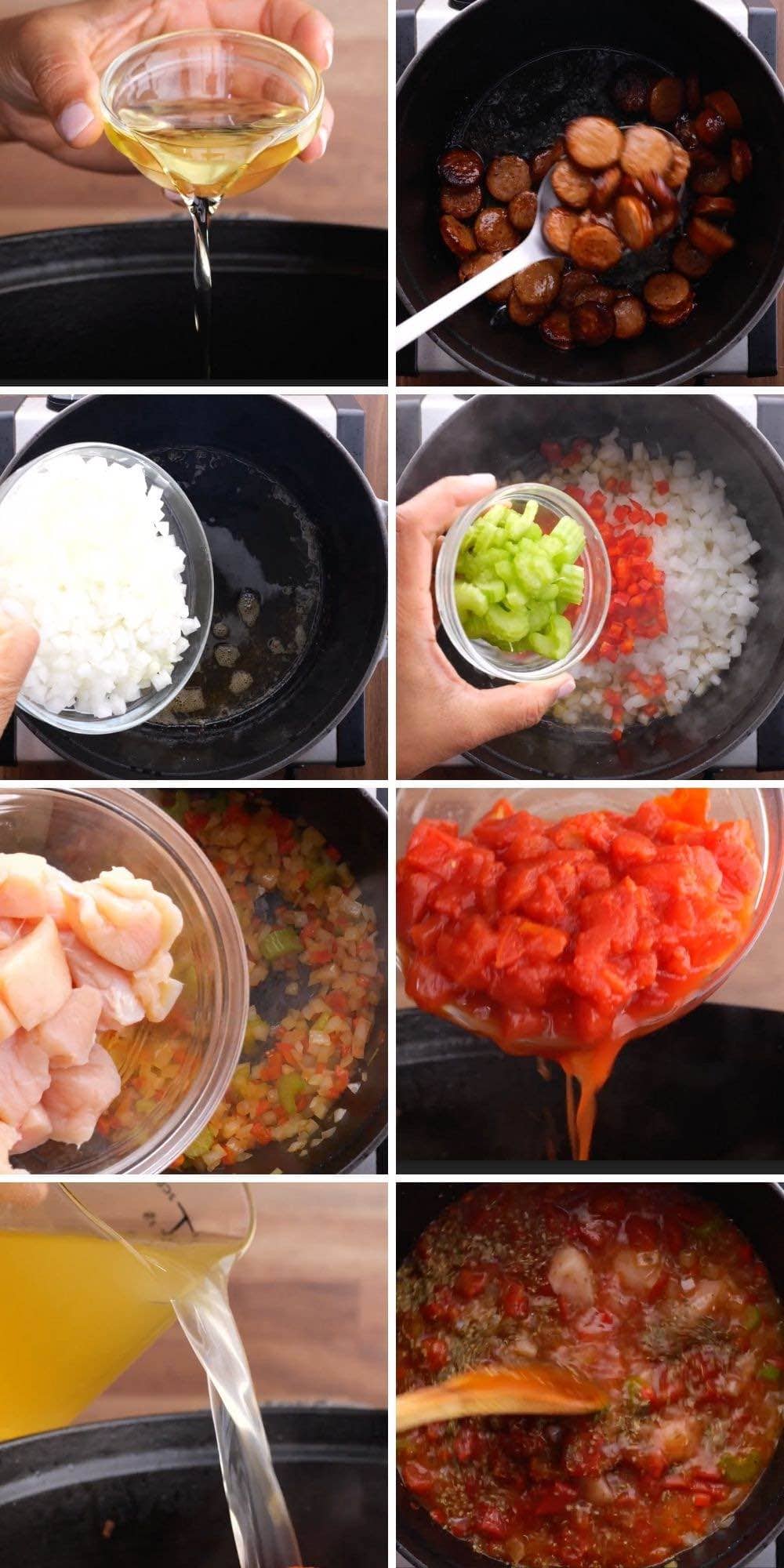 Easy Jambalaya Collage