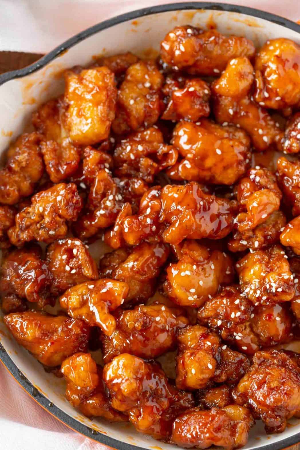 Asian Chicken Recipes Crispiest Chinese Sesame Chicken in 30 mins Dinner 