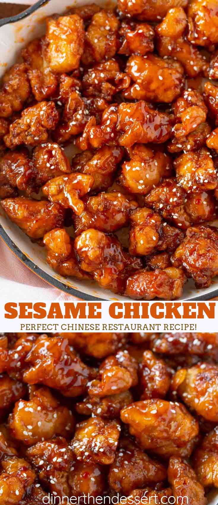 Crispiest Chinese Sesame Chicken In 30 Mins Dinner Then Dessert