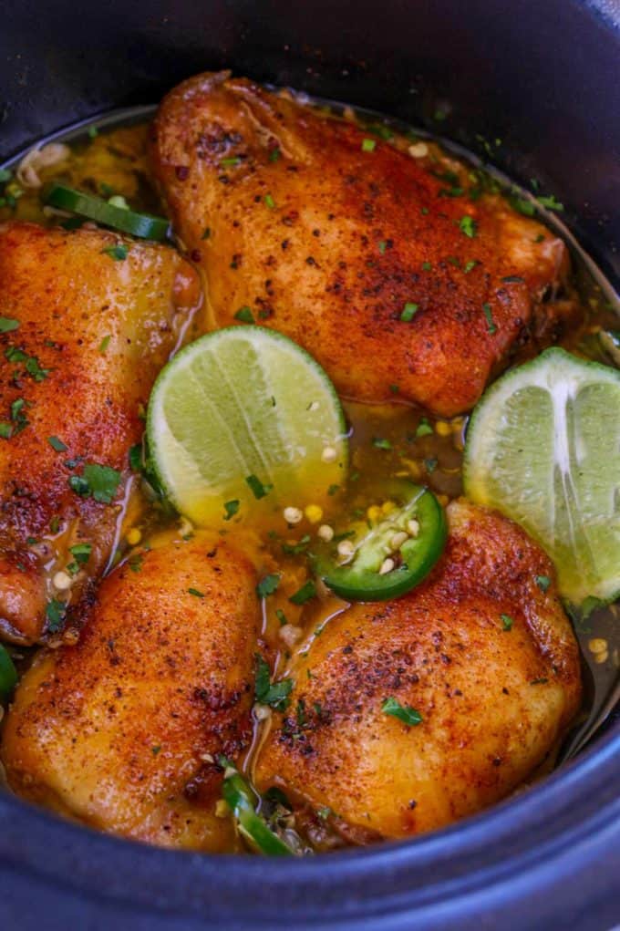 Slow Cooker Spicy Honey Lime Chicken