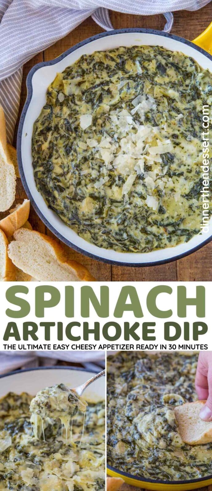 Spinach Artichoke Dip Collage