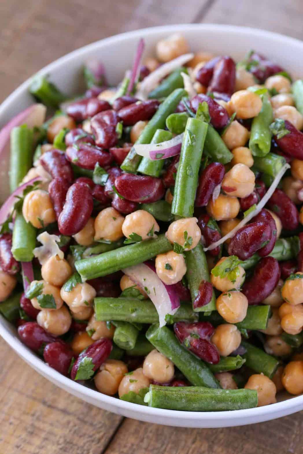 Three Bean Salad Recipe [VIDEO] - Dinner, then Dessert