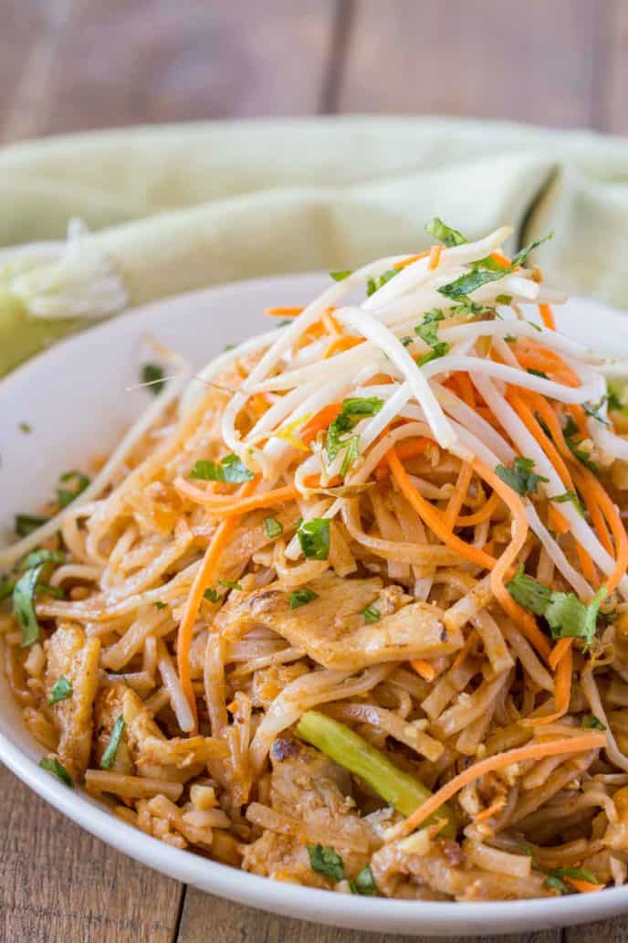 Chicken Thai Food Recipes Chicken Pad Thai Dinner then Dessert