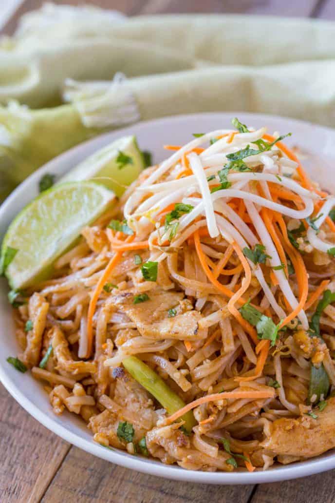 Chicken Thai Food Recipes Chicken Pad Thai Dinner then Dessert