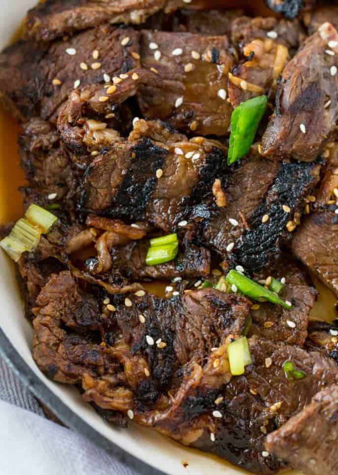 Teriyaki Beef in pan